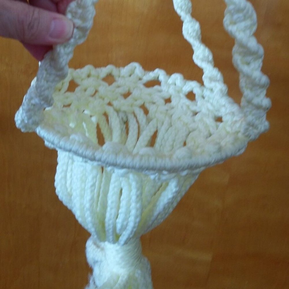 Macrame Plant Hanger 44 inch fits 7 inch Flower Pot Nylon Hanging Flower Holder